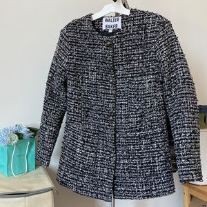 Walter Baker Women's Glittery Tweed Jacket